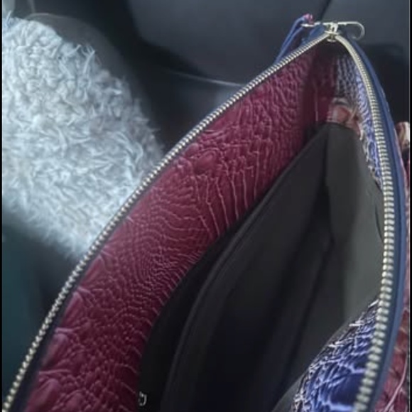 Unbranded Women PU Crocodile Print PU Leather Shoulder Bag Blue,Red,Orange Color - Picture 6 of 8